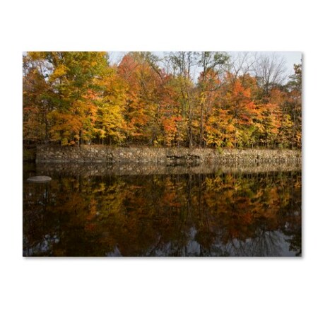 Trademark Fine Art Kurt Shaffer 'Autumn Along the Rocky River' Canvas Art, 35x47 KS01017-C3547GG